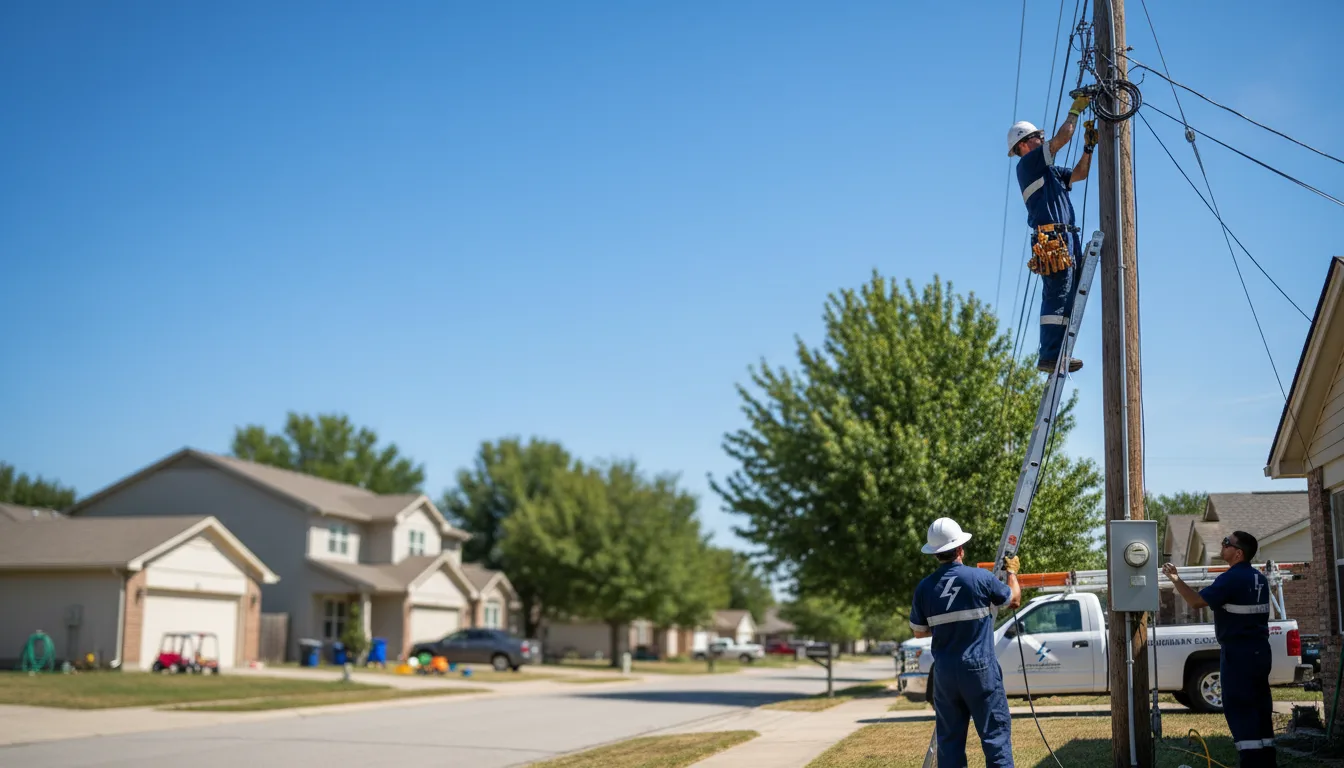 Residential electrician providing installation services in Brooks, ME